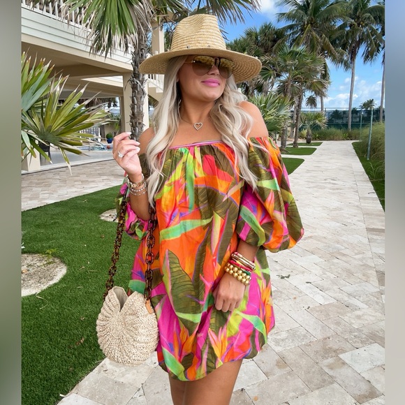NWT Farm Rio x Anthropologie Cover-Up Dress Sz M - Picture 1 of 4